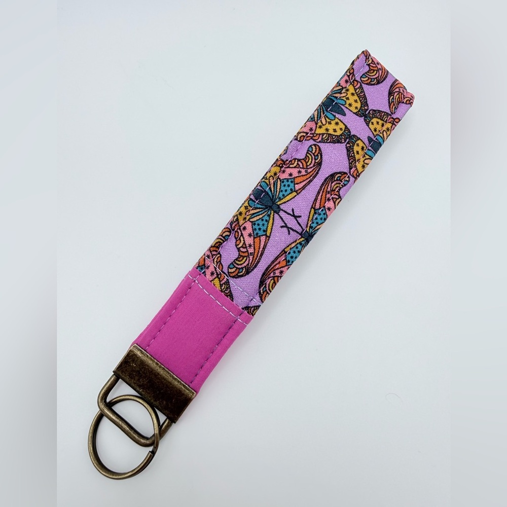 Colorful Handmade Butterfly Keychain Wristlet
